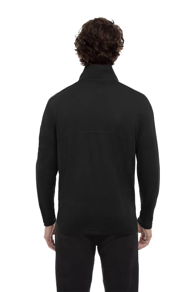 MENS WICKING SOLID 1/4 ZIP LS PULLOVER 32