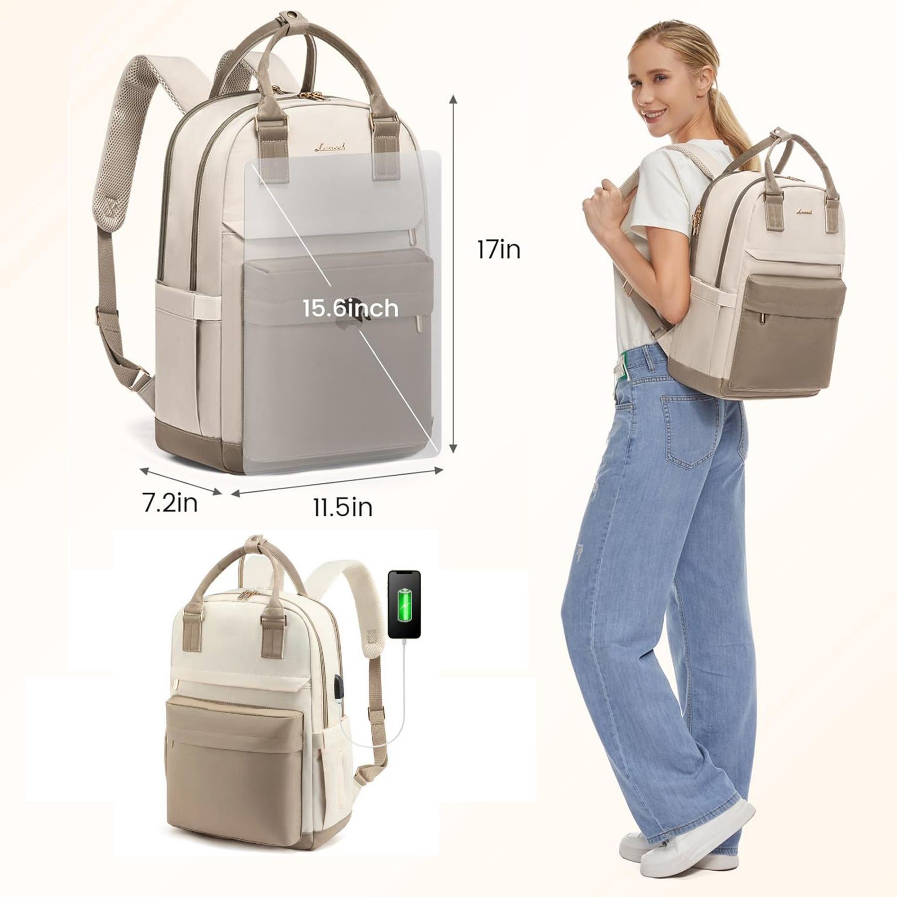 15.6 Inch Laptop Backpack 2