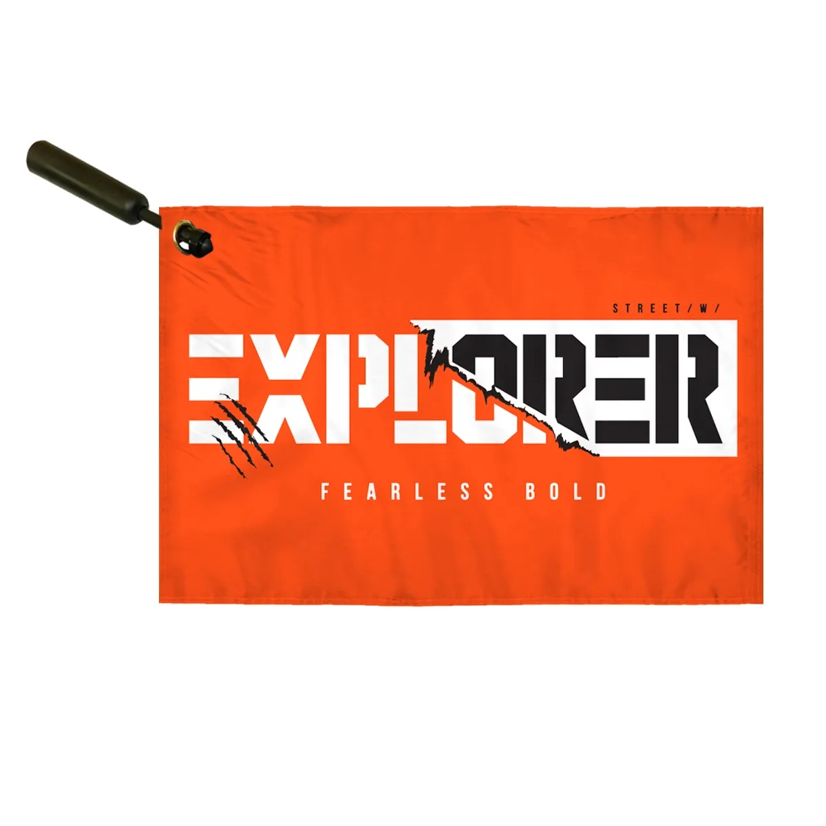 Screen Sublimation 1 Ply Swirler Flag 12" x 18" W-Poly 2
