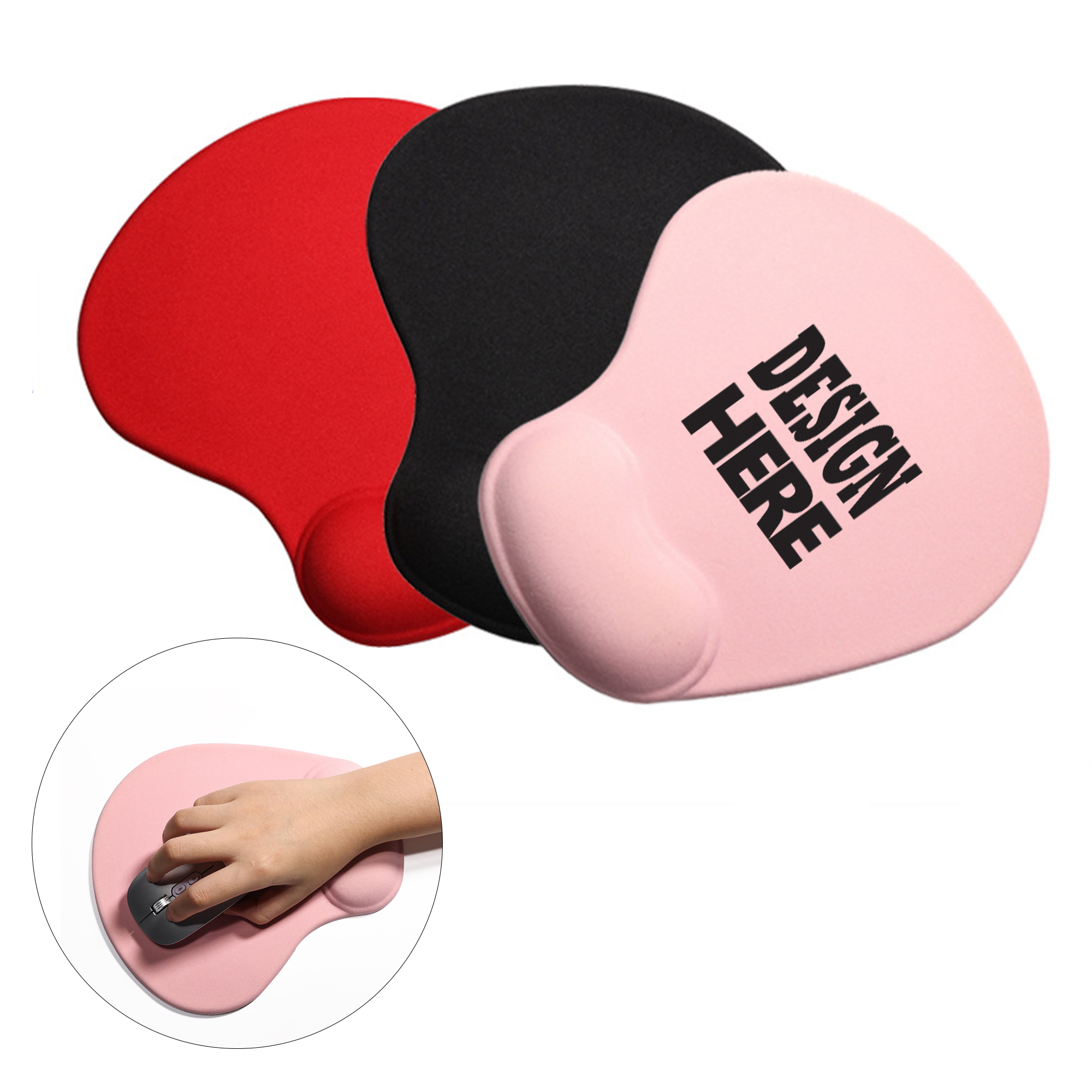 Ergonomic Wrist Rest Mouse Pad Gel Base 1