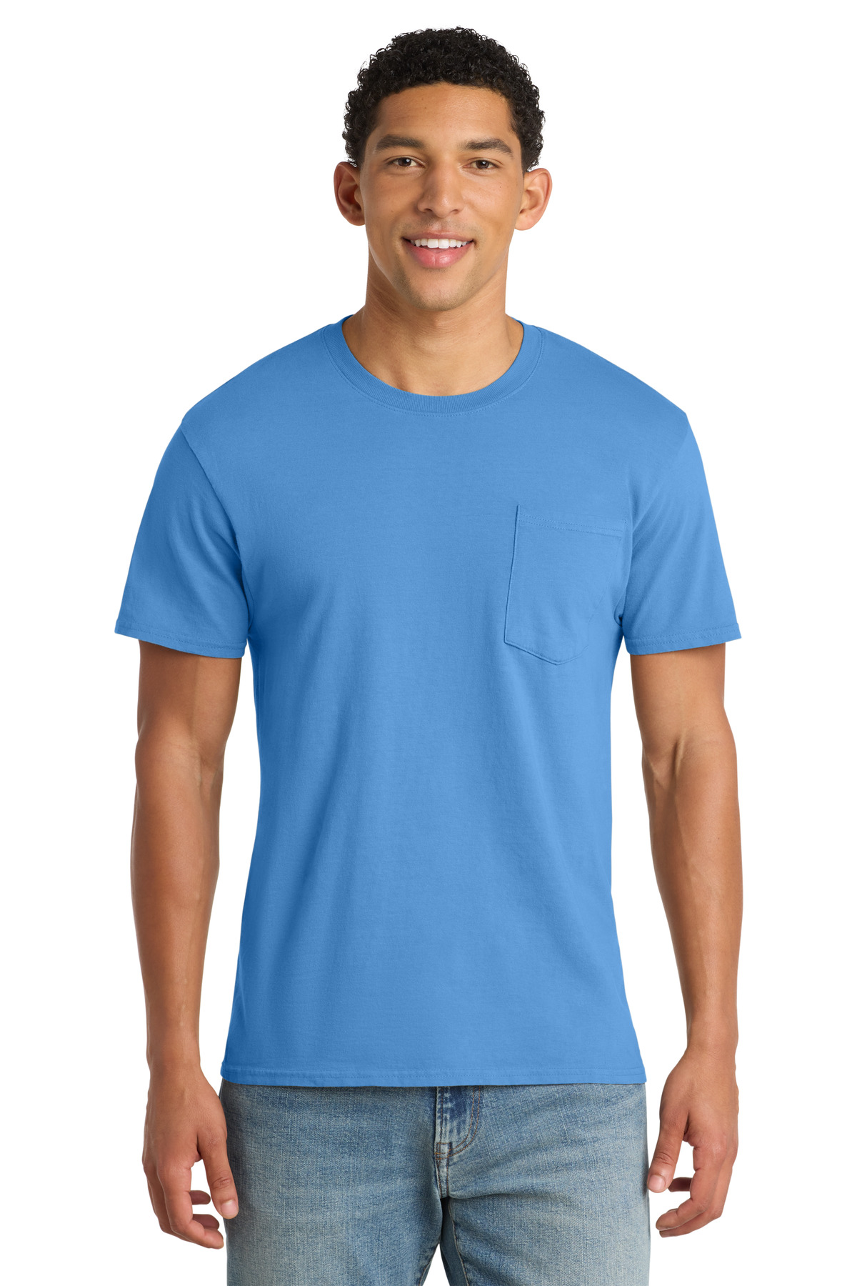 Port & Co Beach Wash Garment-Dyed Pocket Tee. PC099P 93