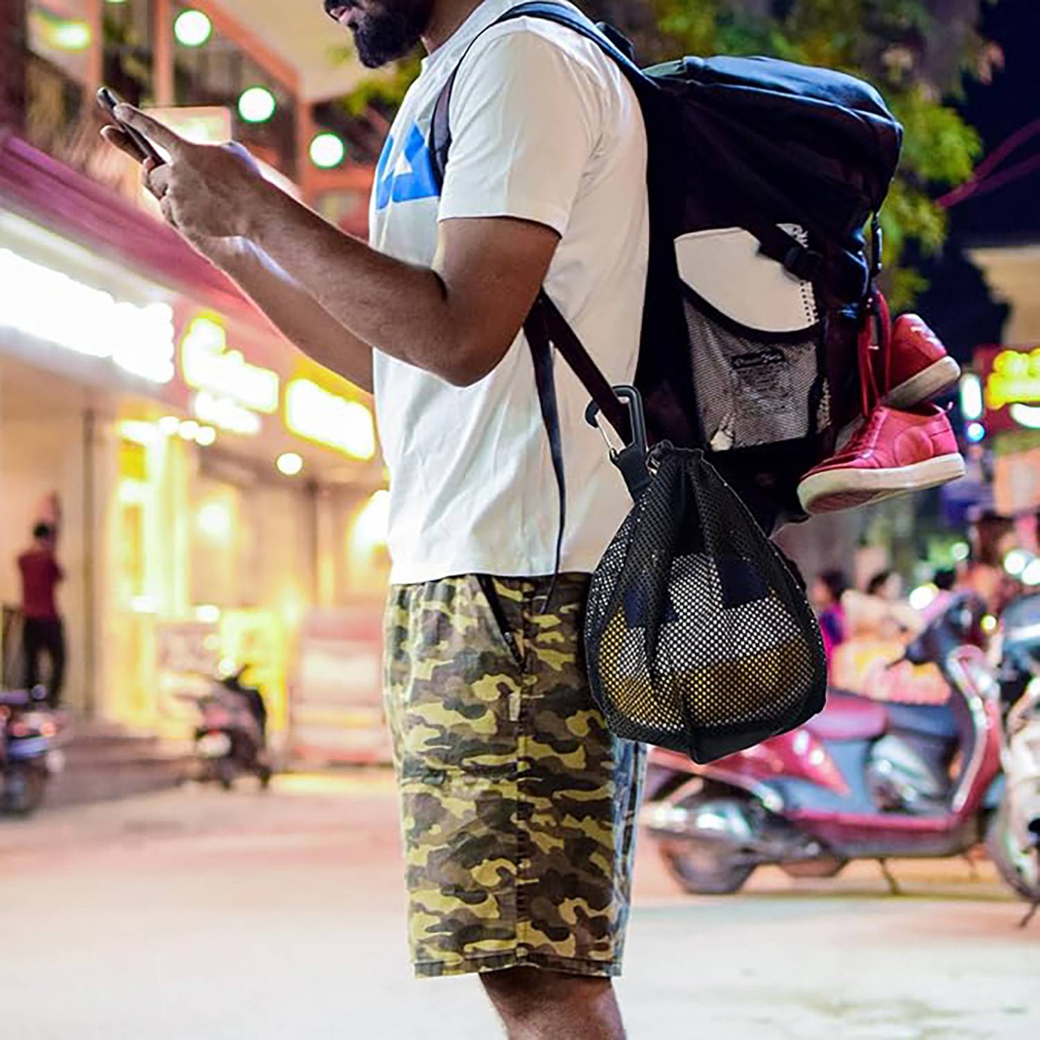 Single Ball Drawstring Carry Bag 3