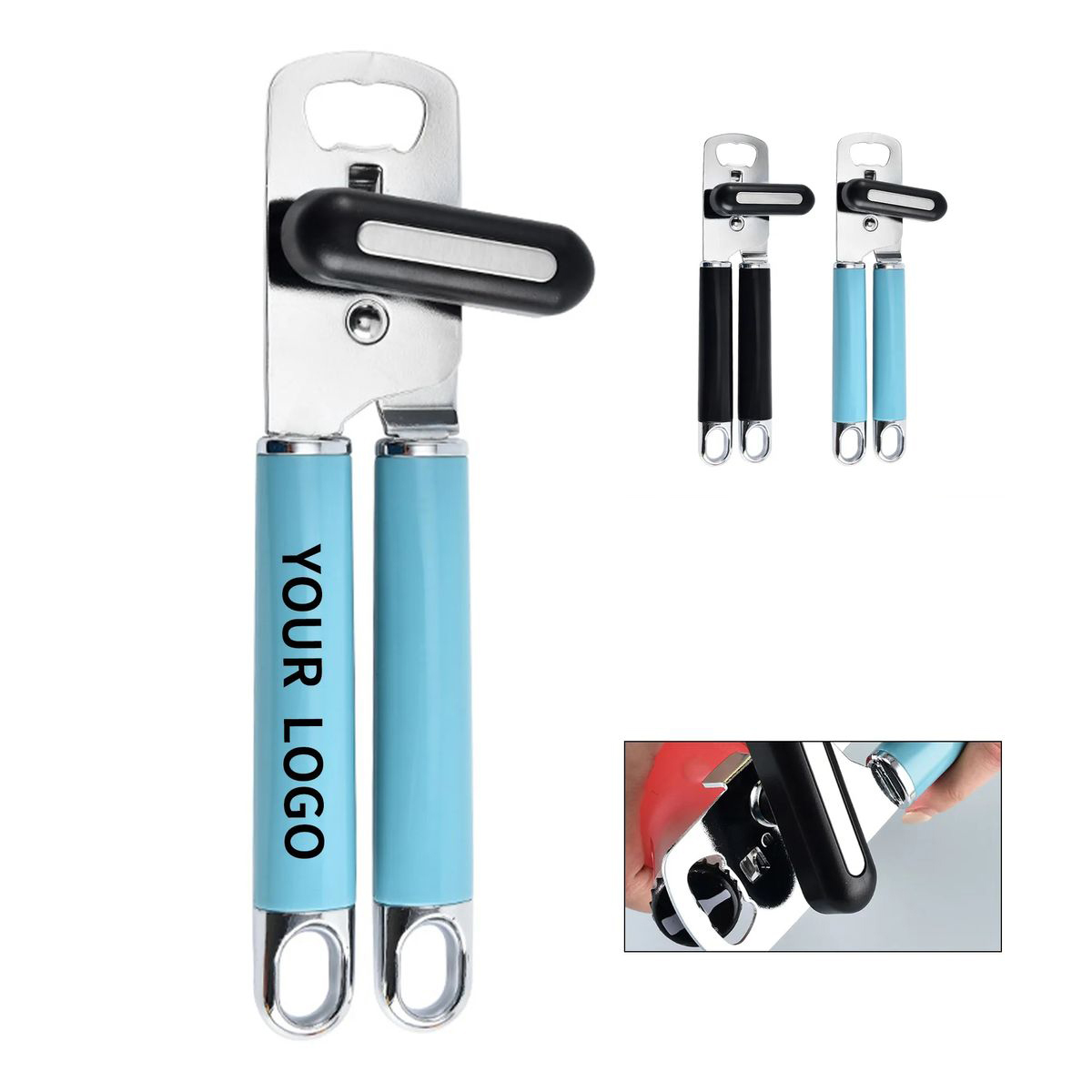 Metal Can Opener with Bottle Opener Function 1