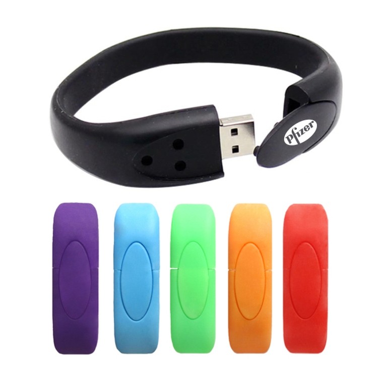 4GB Silicone Wristband USB Flash Drive Bracelet 1