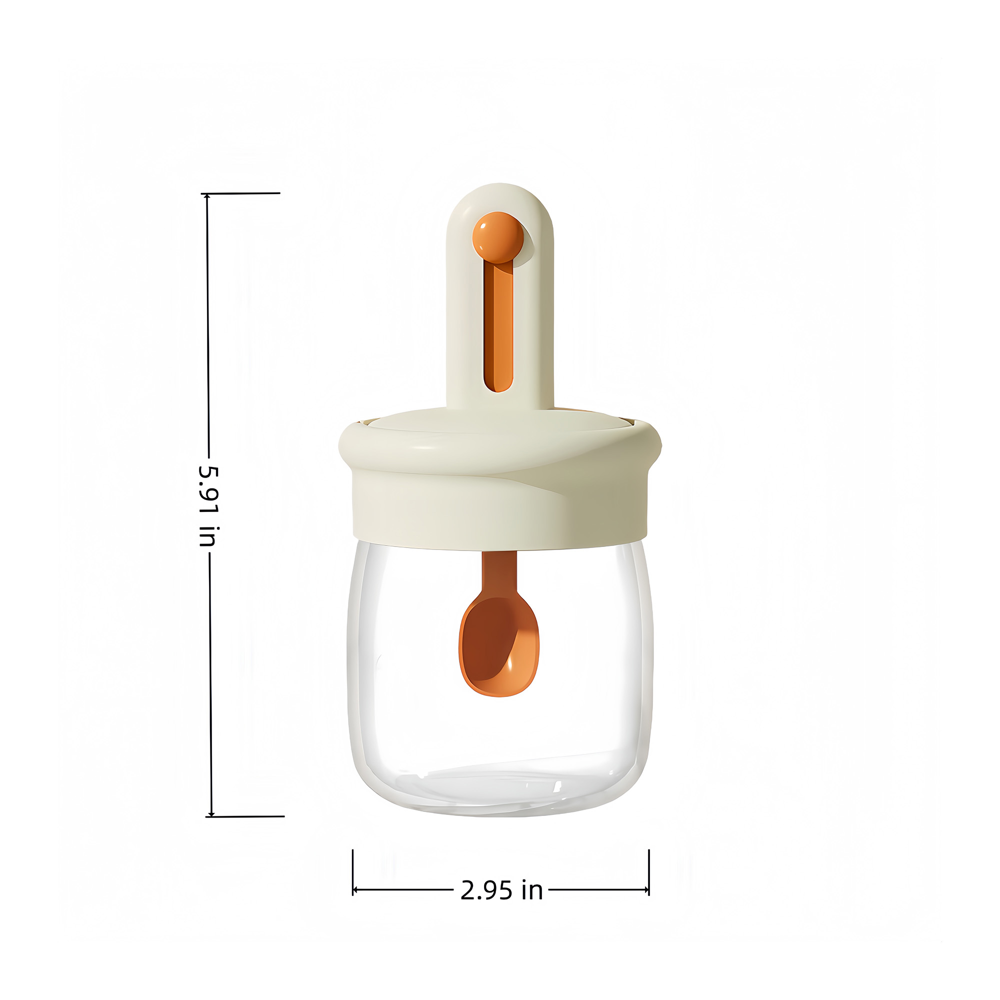 Spoon Lid Integrated Seasoning Jar 5