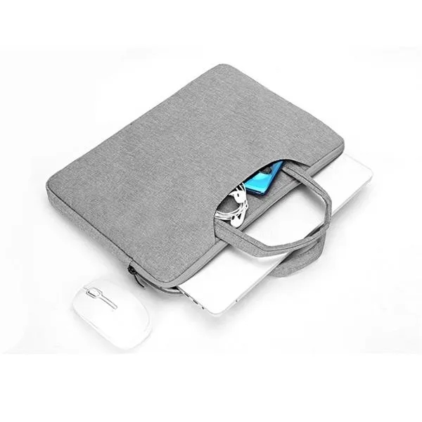 Laptop Sleeve w/ Handle & Two Zippered Compartments 8