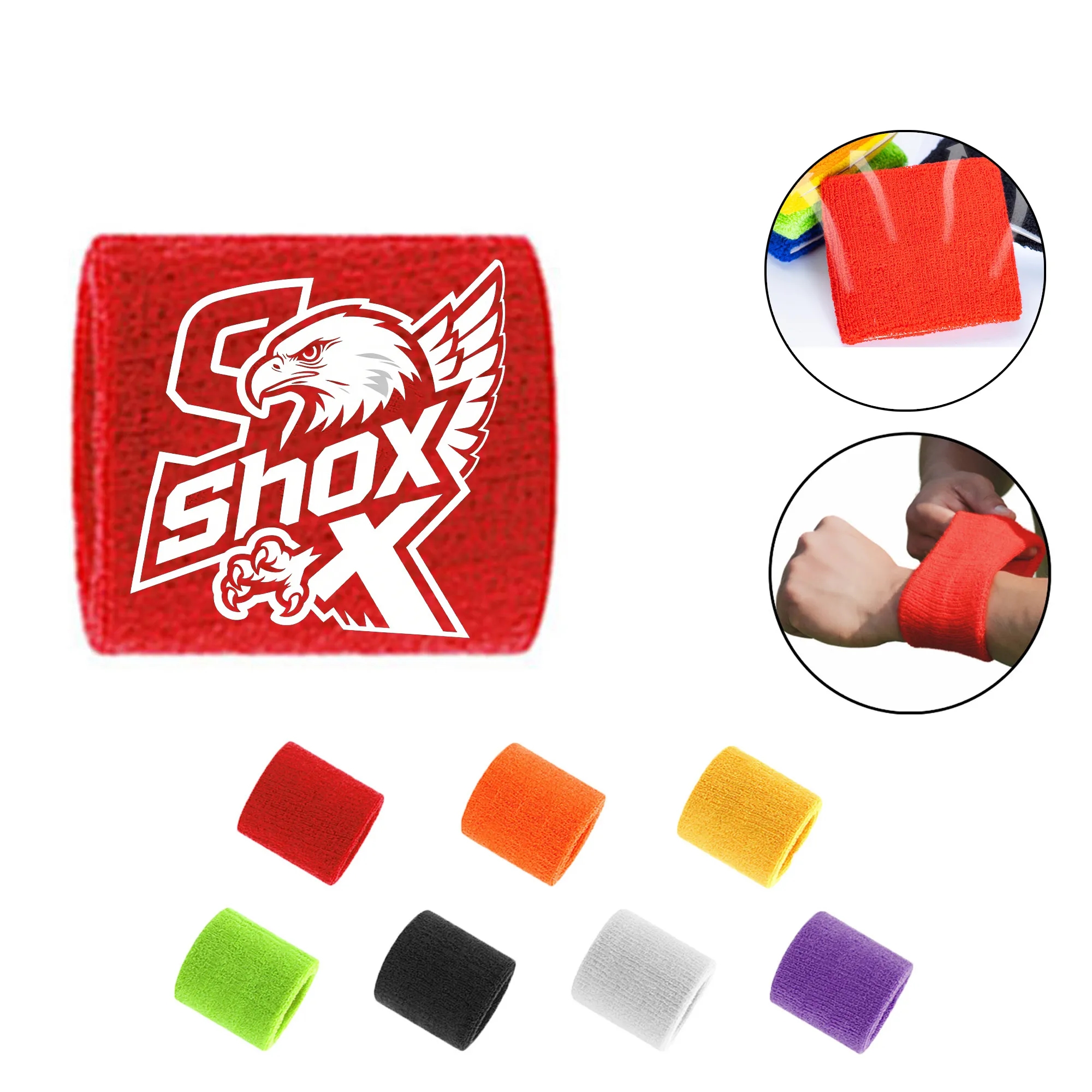 MOQ 50 Knitted Sweat Absorbent Wrist Guard 5