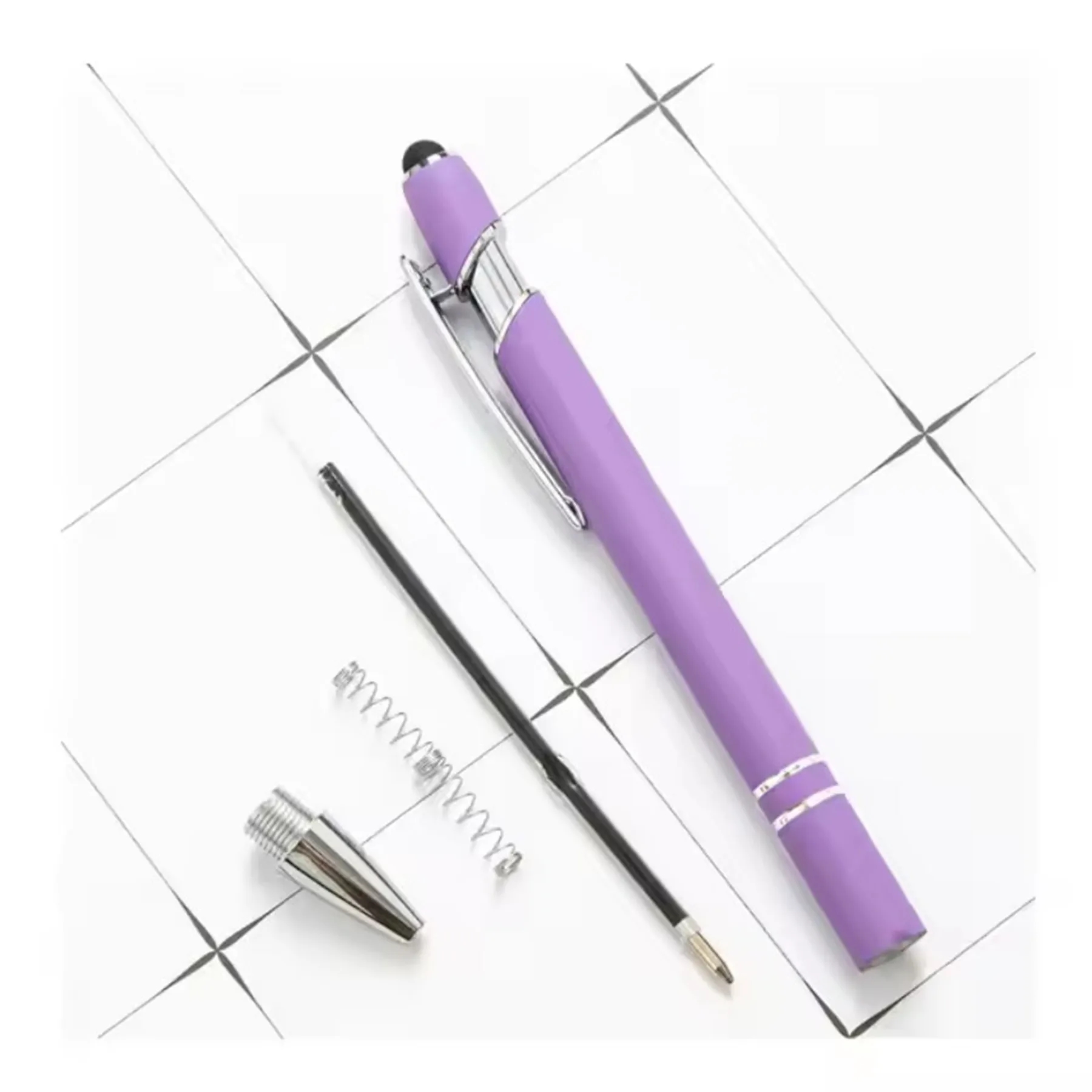 Soft-Touch Ballpoint Pen with Stylus 4