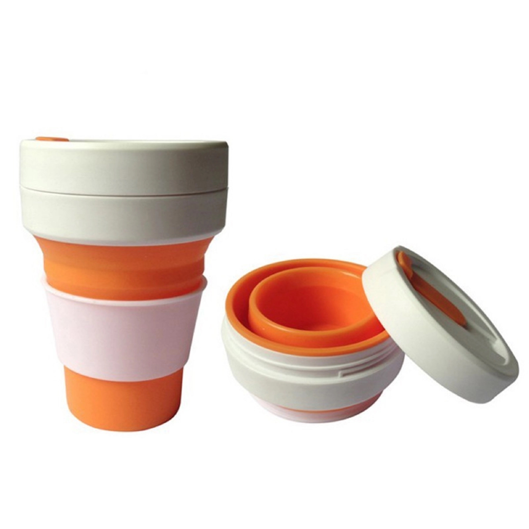12 oz Silicone Folding Reusable Coffee Cup 6