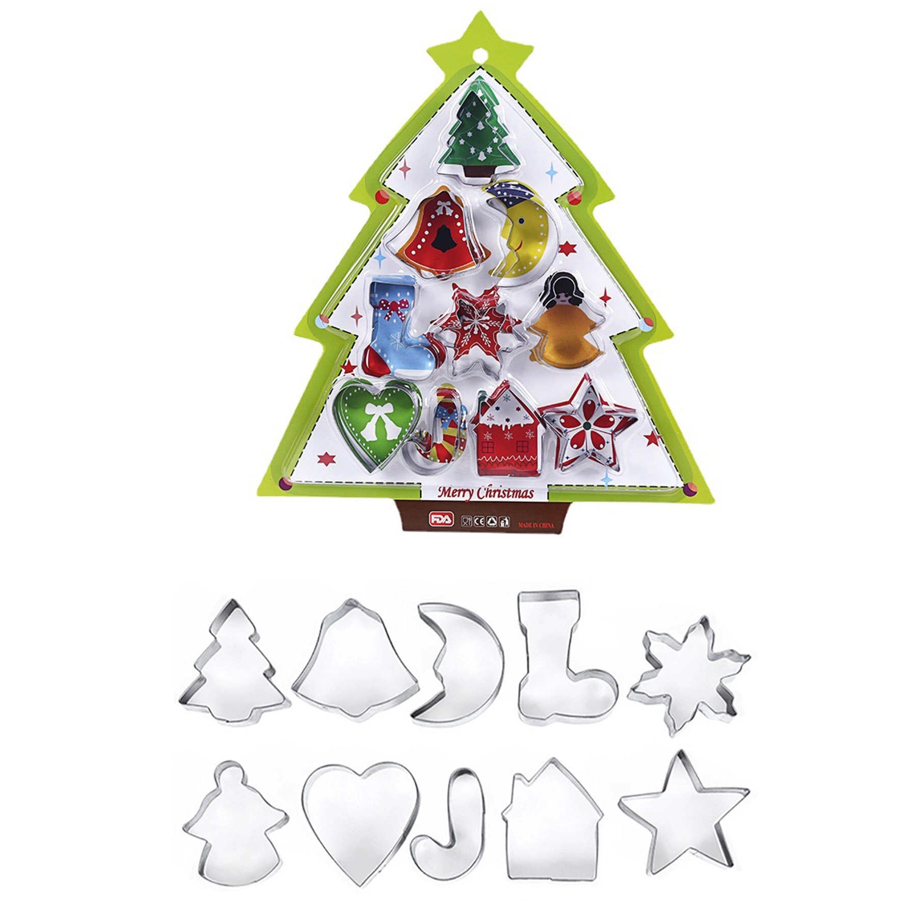 Xmas Christmas Biscuit Cookie Cutter Set 5