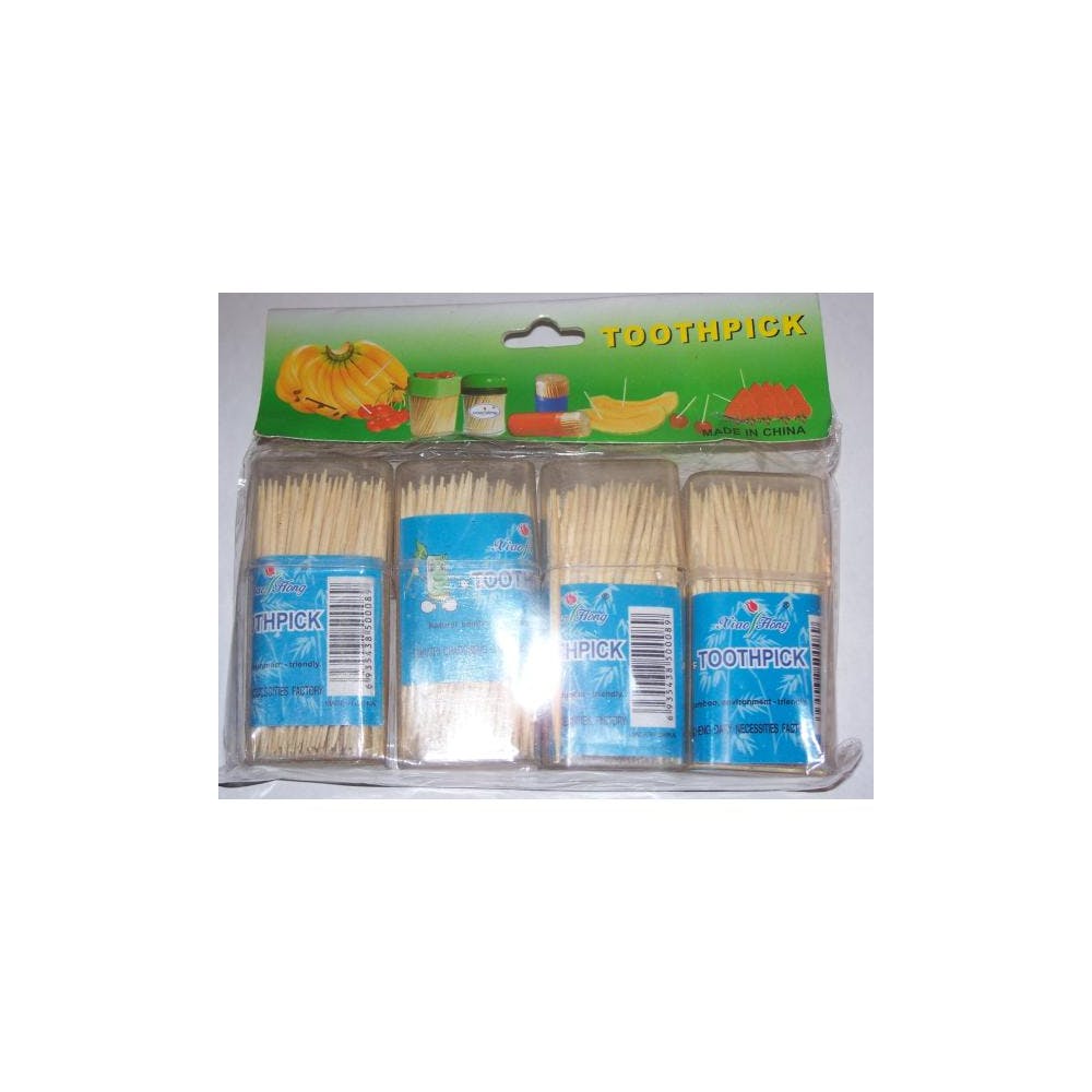 Bamboo Toothpicks 4 Pack 2
