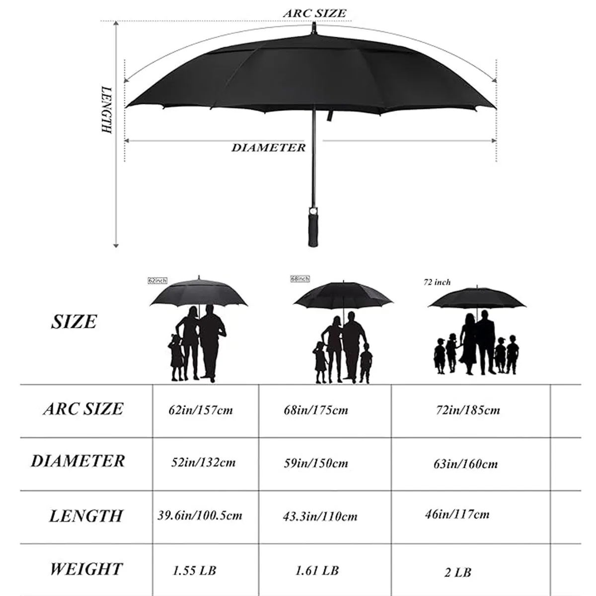 Automatic Open Golf Umbrella 2