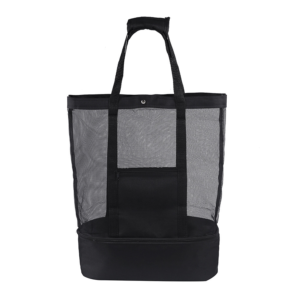 Double Mesh Beach Travel Tote Bag 6