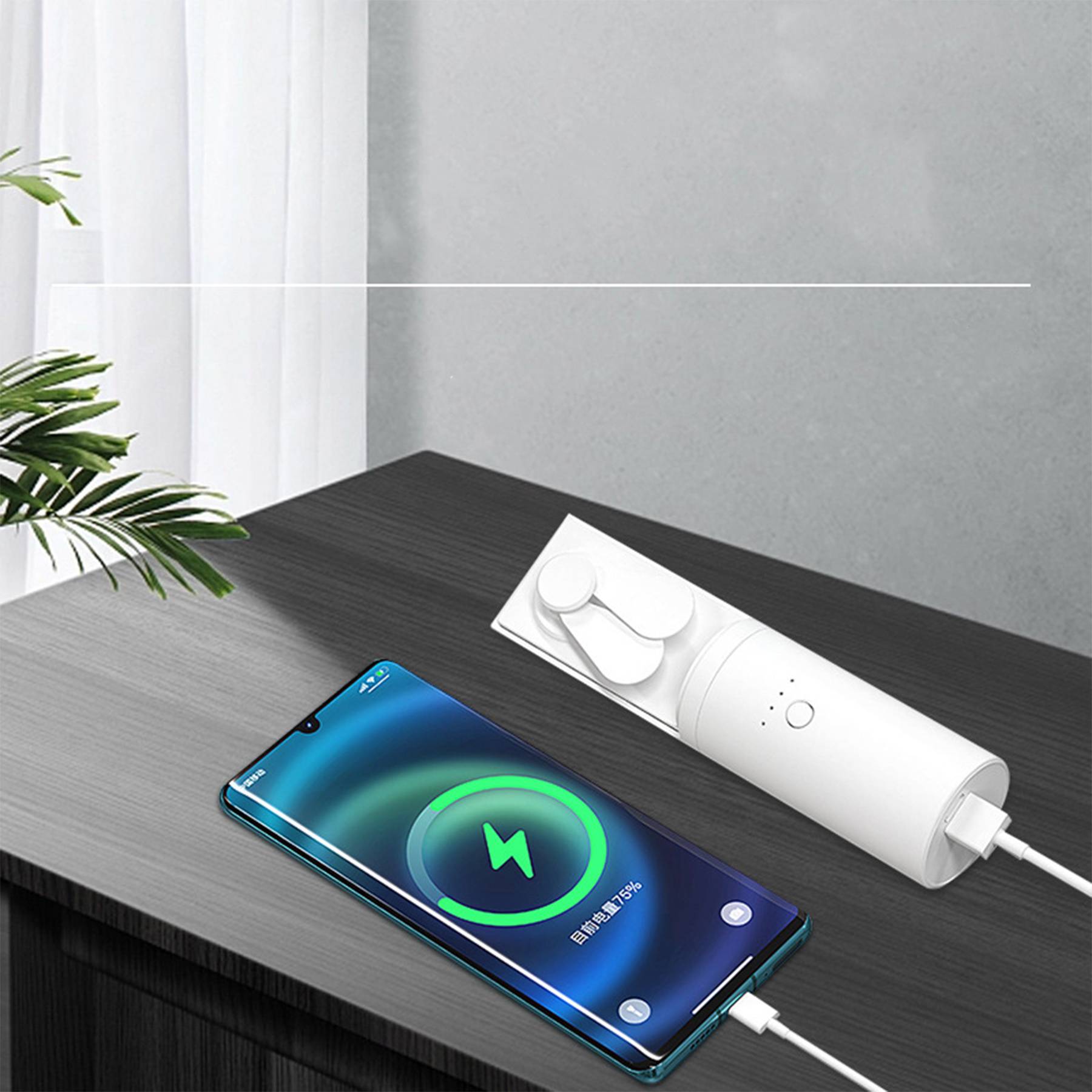 Foldable power bank small fan 4