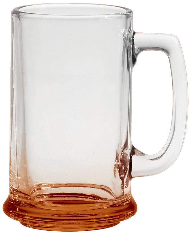 15 oz. Glass Tankard - Deep Etched 19