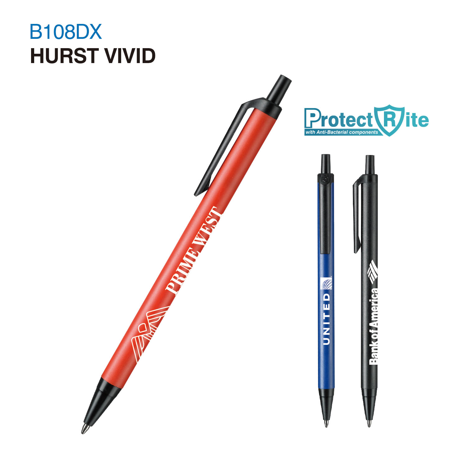 Hurst Vivid Anti-Bacterial Pen