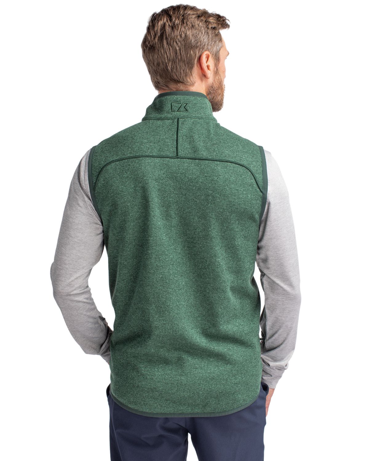 Cutter & Buck Mainsail Sweater-Knit Mens Full Zip Vest 20