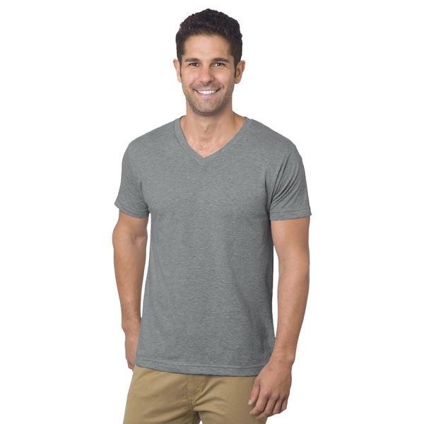 Unisex Fine Jersey V-Neck T-Shirt 3