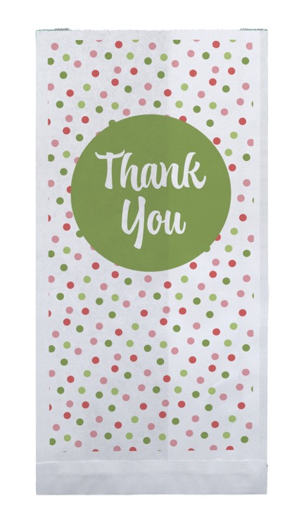 Christmas Scatter Design 1 Merchant Paper Bags (5" x 10" x 2"0 3