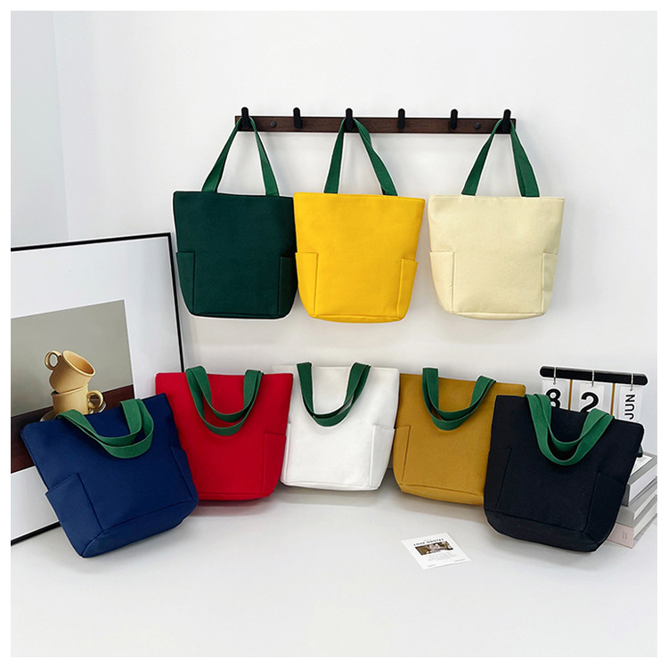 Canvas Tote Bag With Magnetic Snap, custom tote bag with logo imprint 3