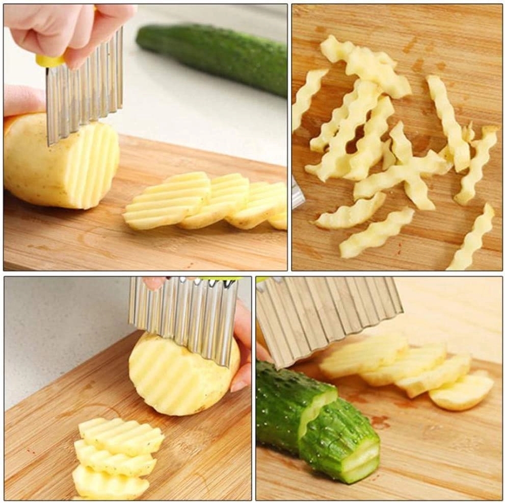 Wavy Potato Strip Chip Slicer Cutter 2