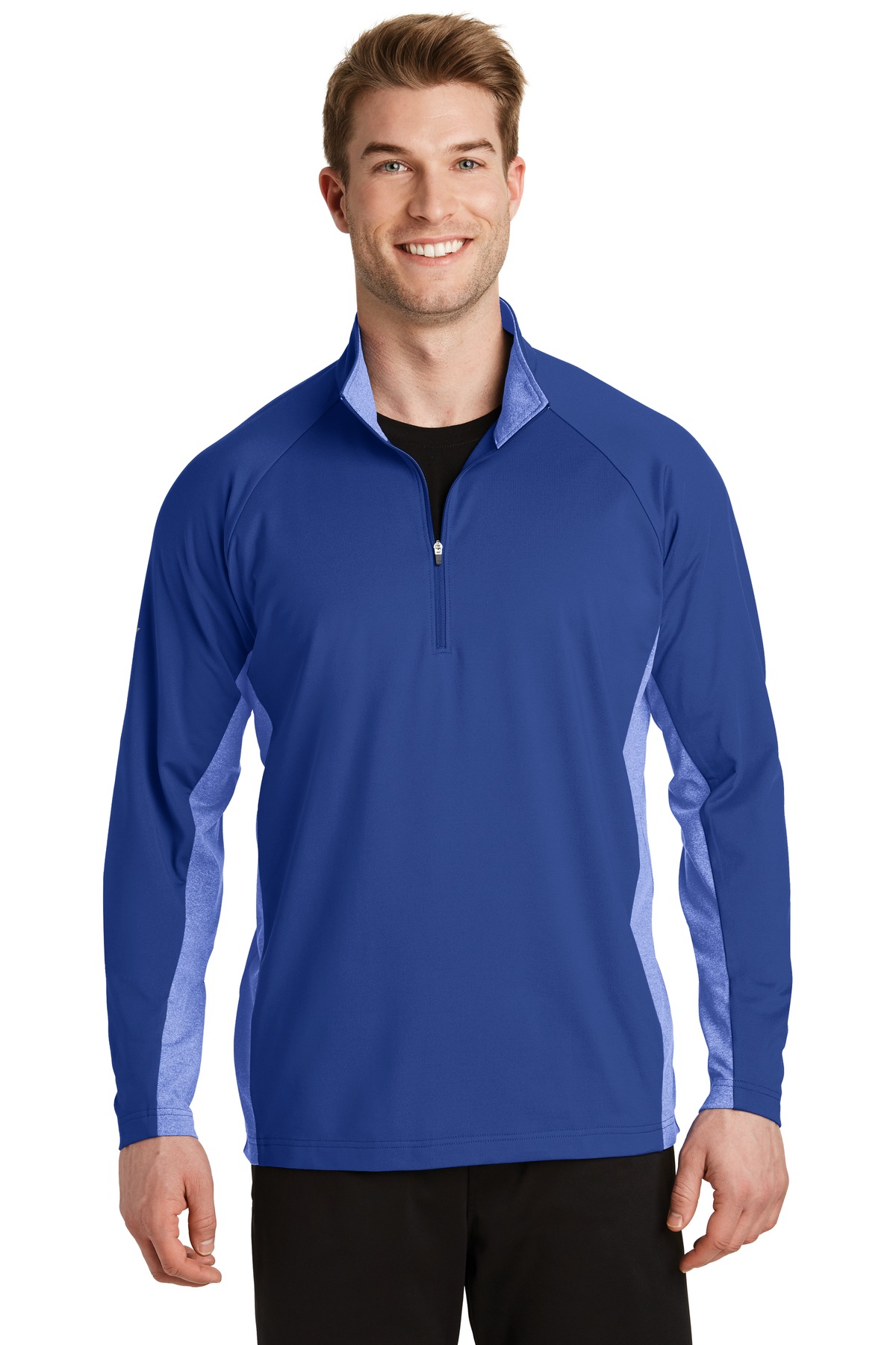 Sport-Tek Sport-Wick Stretch Contrast 1/4-Zip Pullover. ST854, custom hoodie or sweatshirt with logo imprint 25