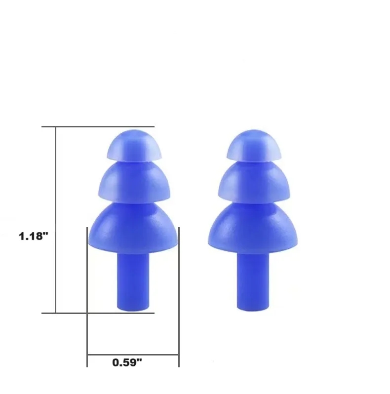 Custom logo silicone Swimming nose clip earplug set 4