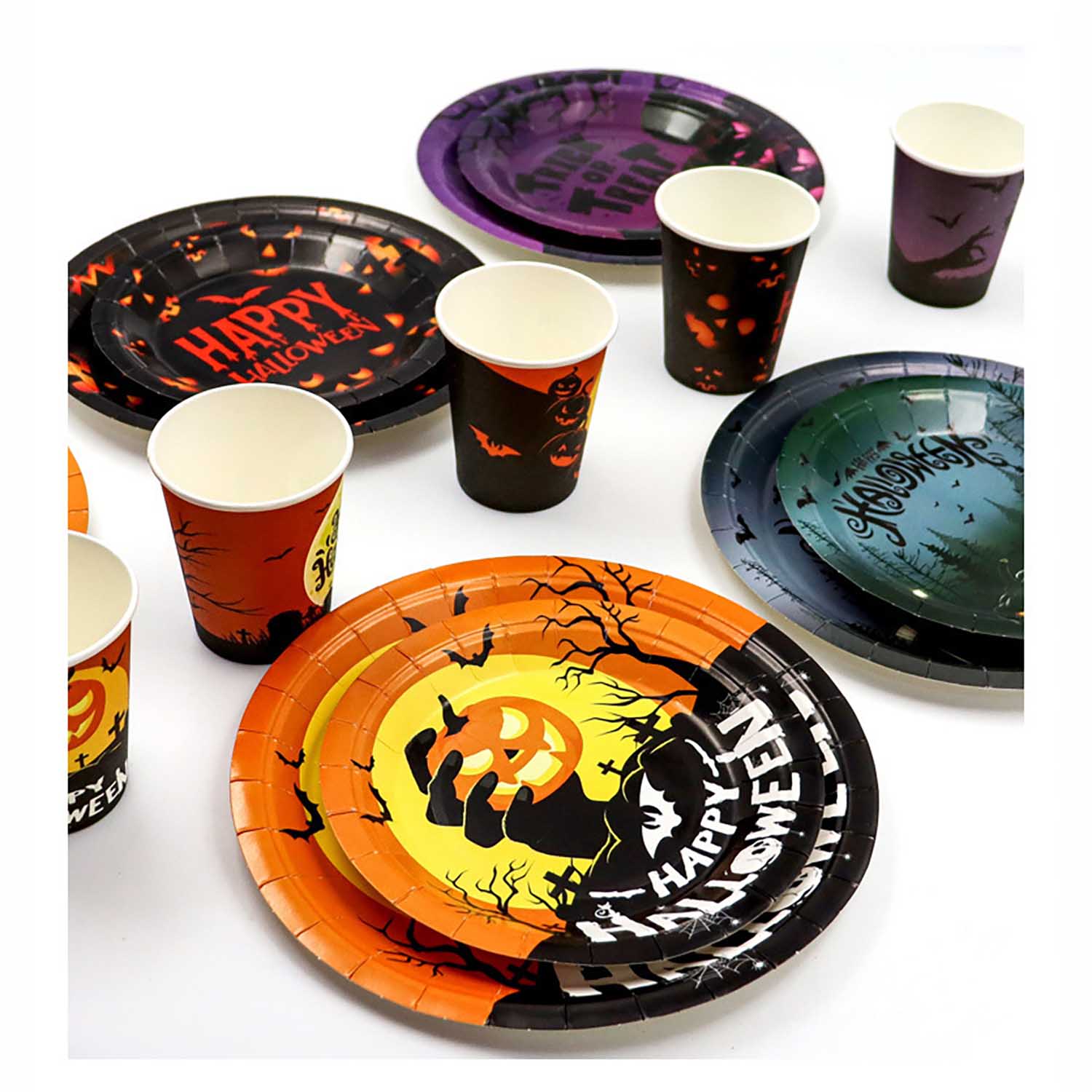 7 In Halloween disposable Paper Plate 12