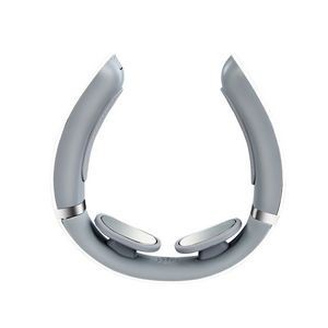 White Rechargeable Electric Neck Massager With Magnetic Electrode Pads 21