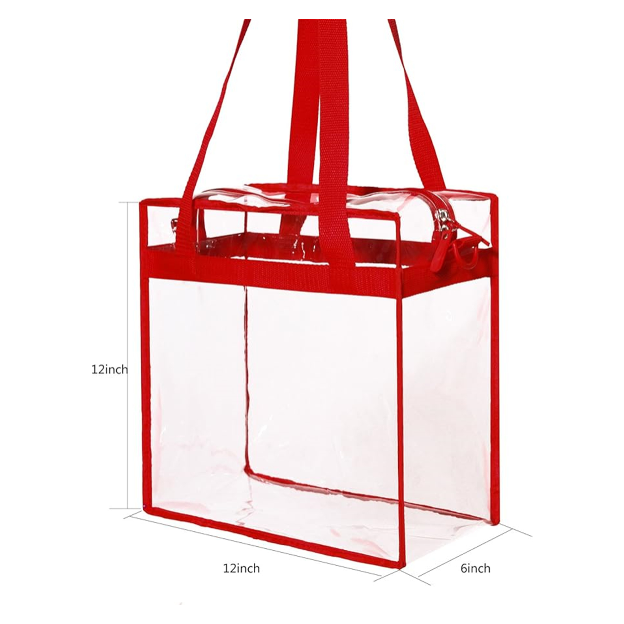 Clear Tote Bag With Zipper Closure 3