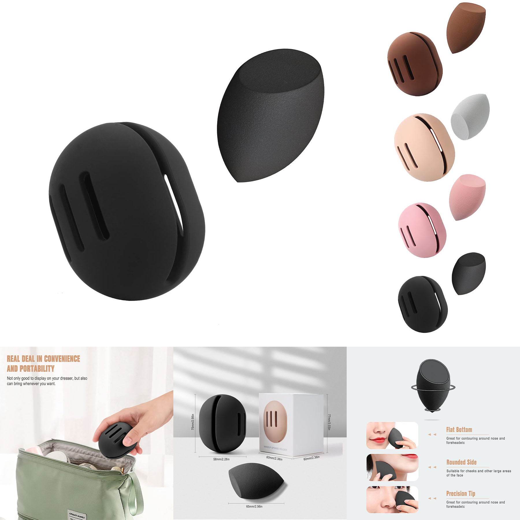 Makeup Sponge Holder with Makeup Sponge 2
