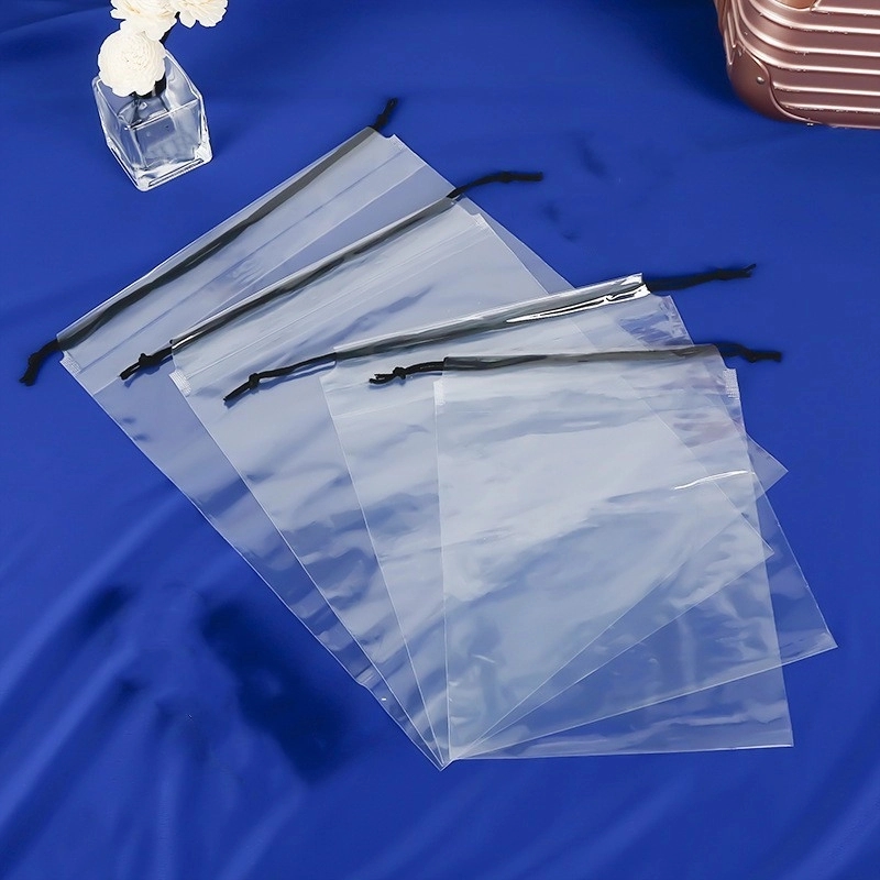 Disposable Clear Drawstring Bag 5