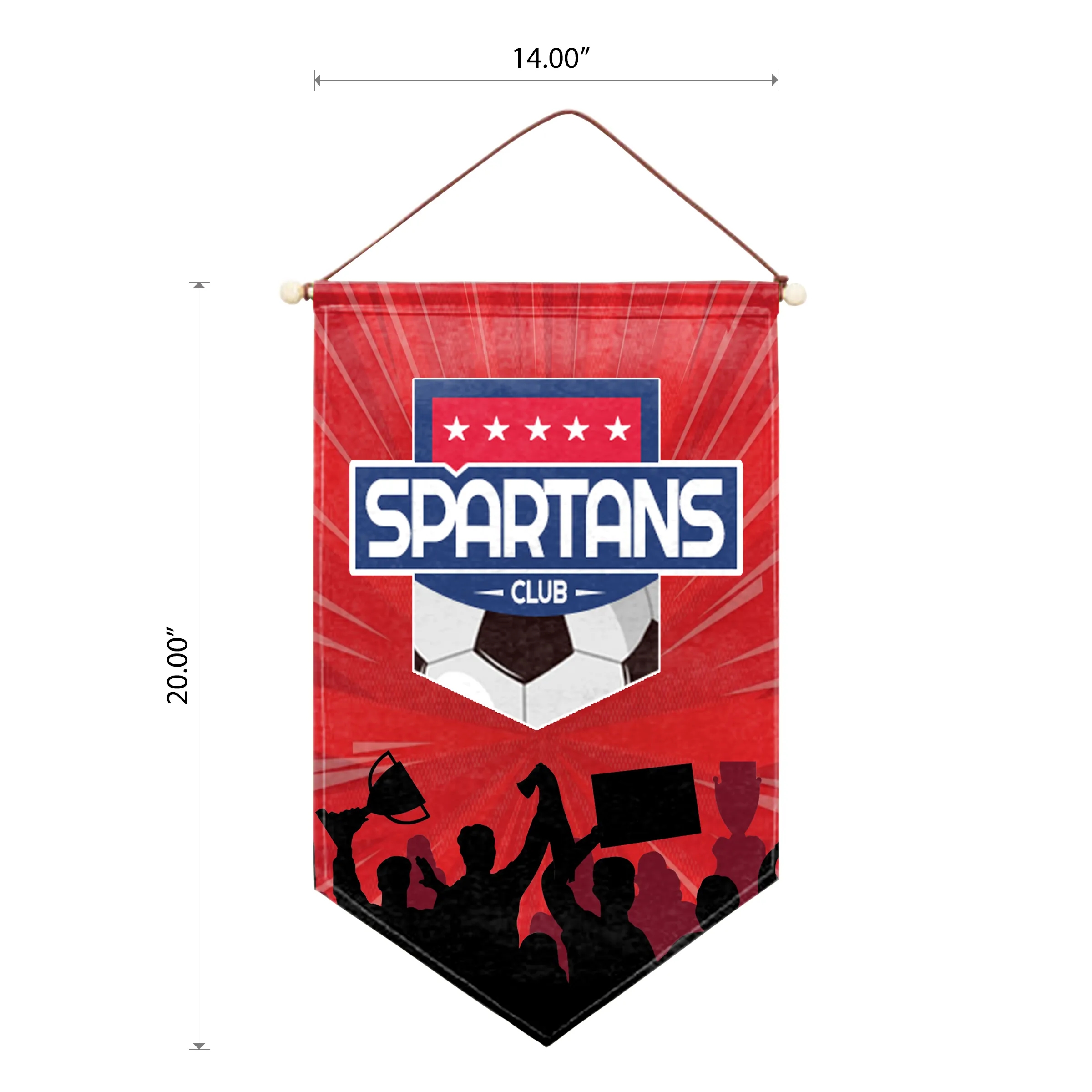 14"x20" Custom Felt Hanging  Banner 4