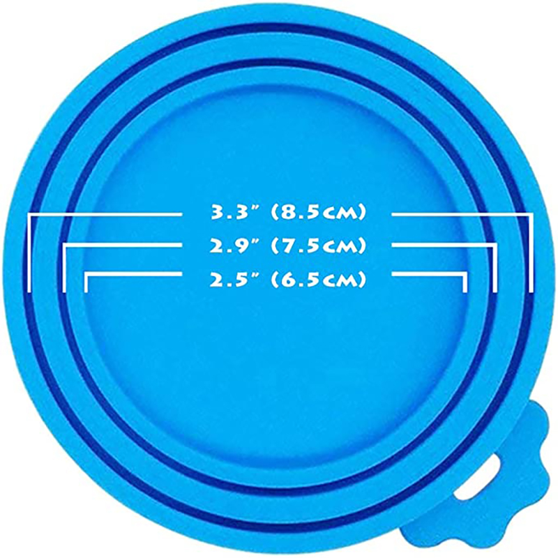 Silicone Can Lids for Pet Food Cans Fits Standard Size Can Tops 5