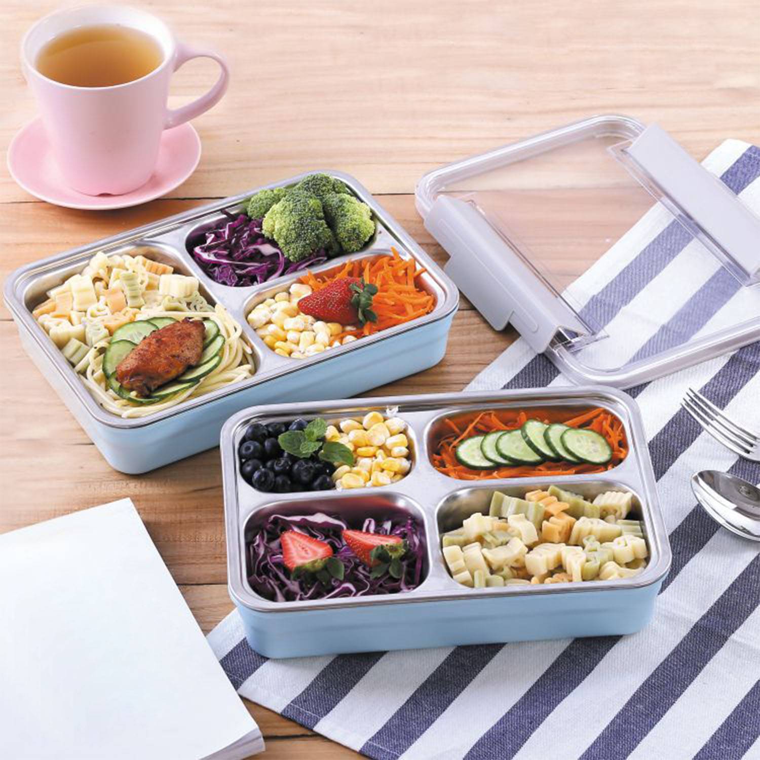 Custom Stainless Steel Children Bento Lunch Box 4