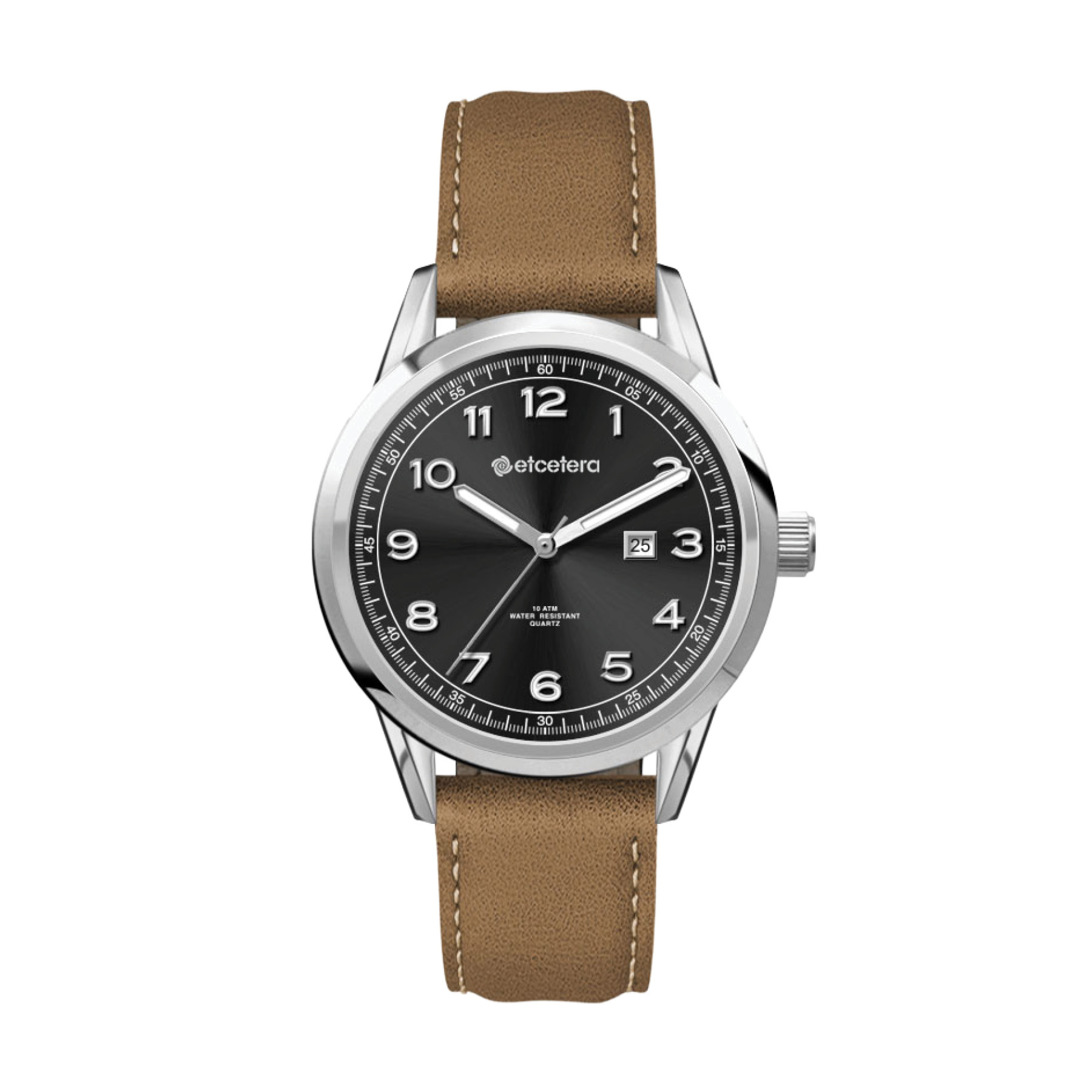 34MM SS, SILVER CASE, 3-HAND MVT, DTE 1
