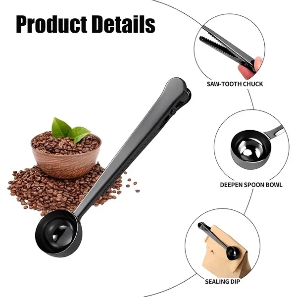 Adjustable Stainless Steel Coffee Spoon Clip 8