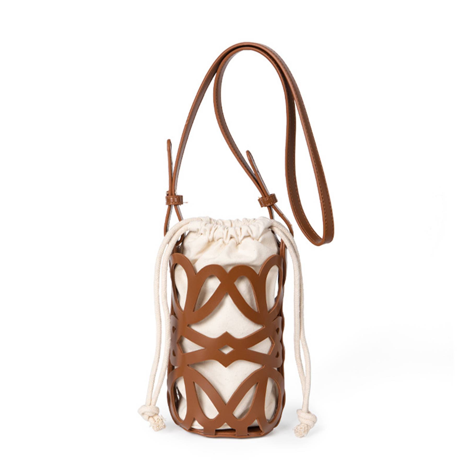 Canvas bucket Cross-body bag 9