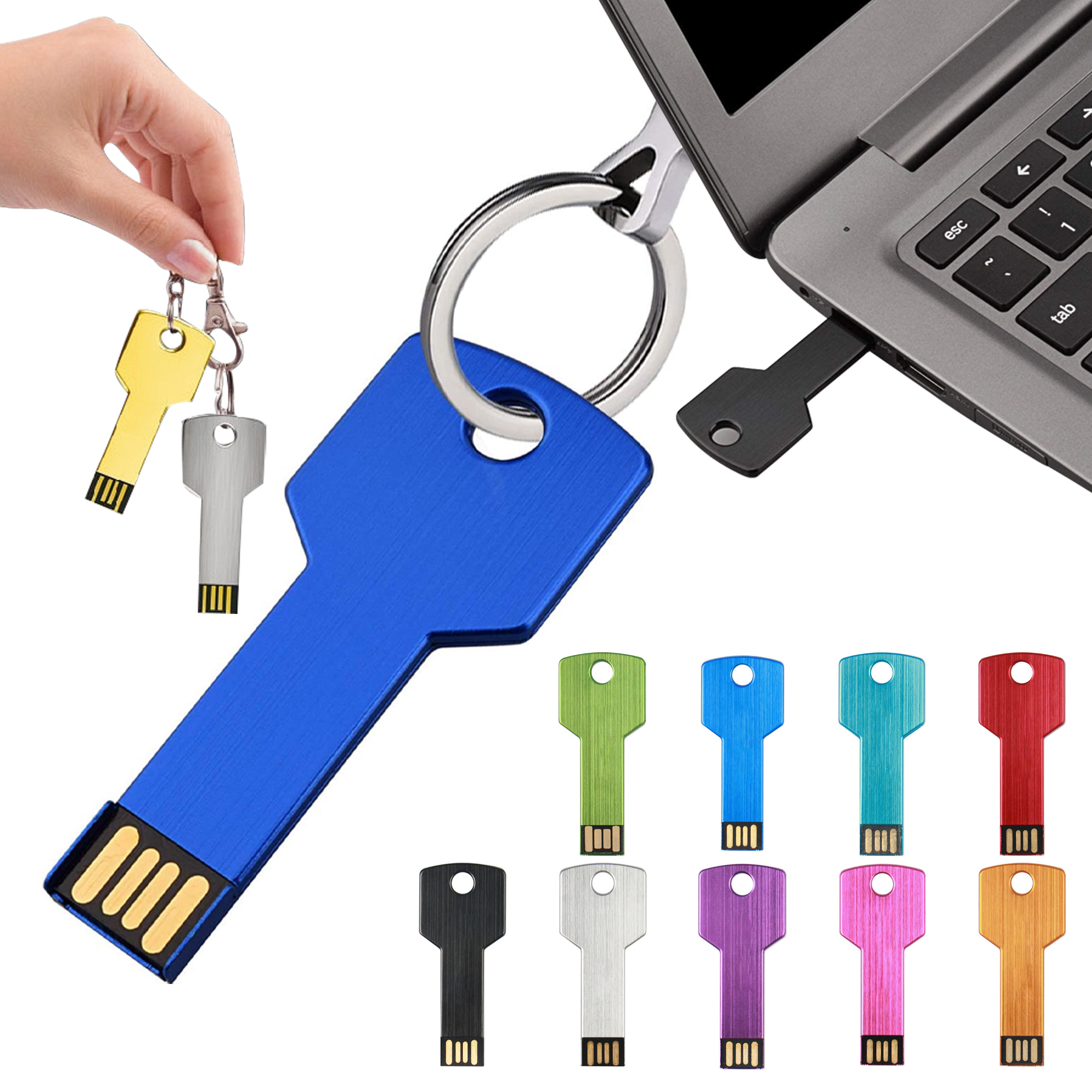 Colorful Key Shape USB Flash Drive 2