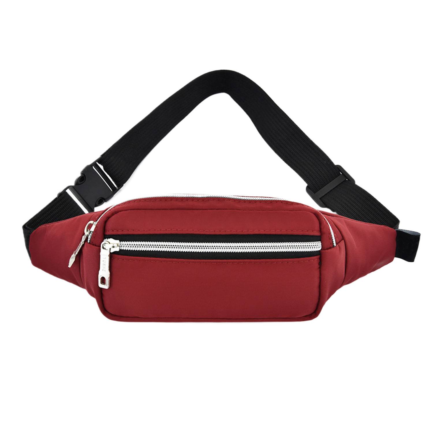 Waterproof Oxford Cloth Zipper Waist Pack Casual Style 9