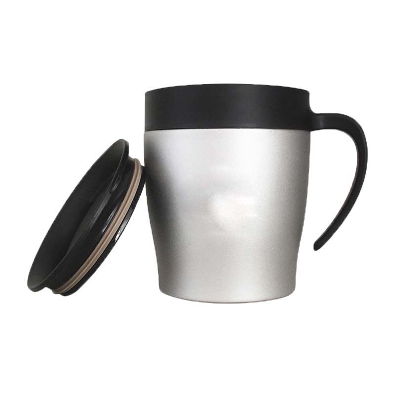 Insulated Stainless Steel Coffee Mug W/ Spoon and Lid for Office/Travel---11 OZ 2