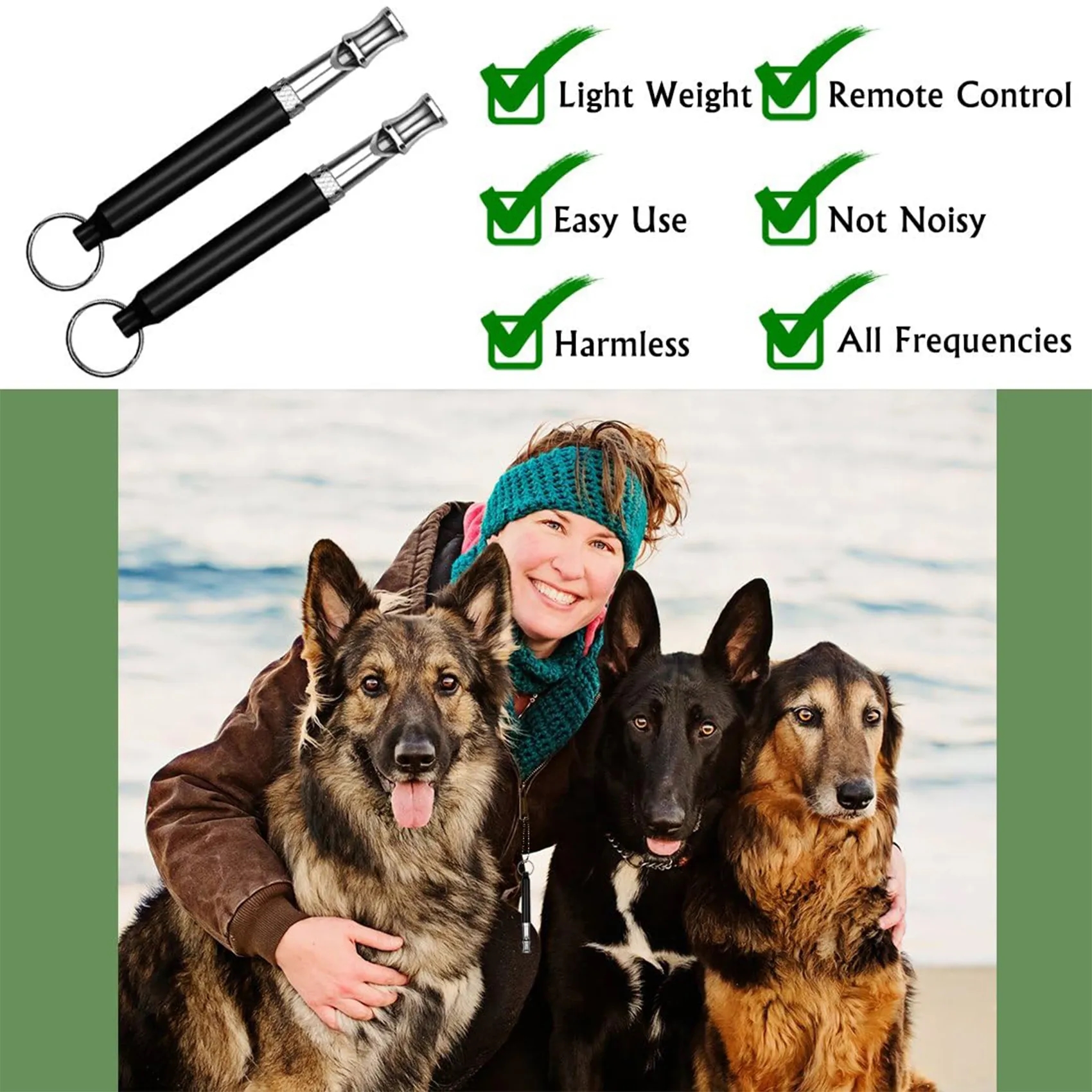 Adjustable Dog Training Recall Whistle 7