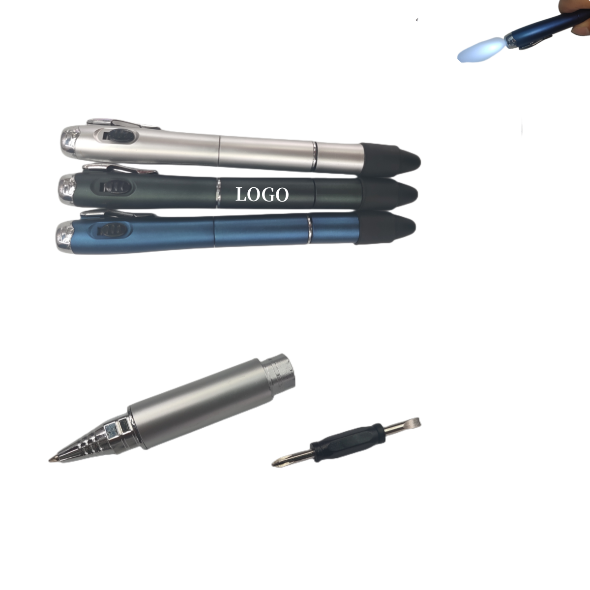 Multifunctional LED Light Screwdriver Touch Ball Pen 1