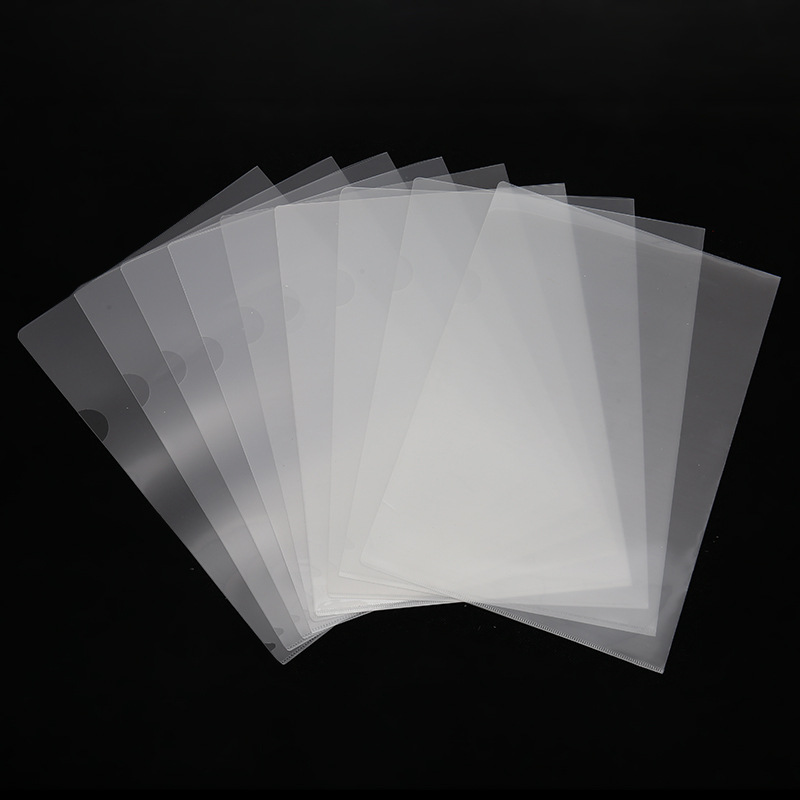 L-Shaped Transparent Plastic Folder File bag 2
