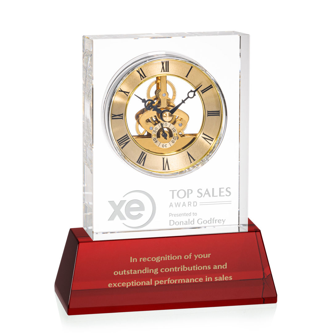 Ashland Clock on Base - Gold Dial 16