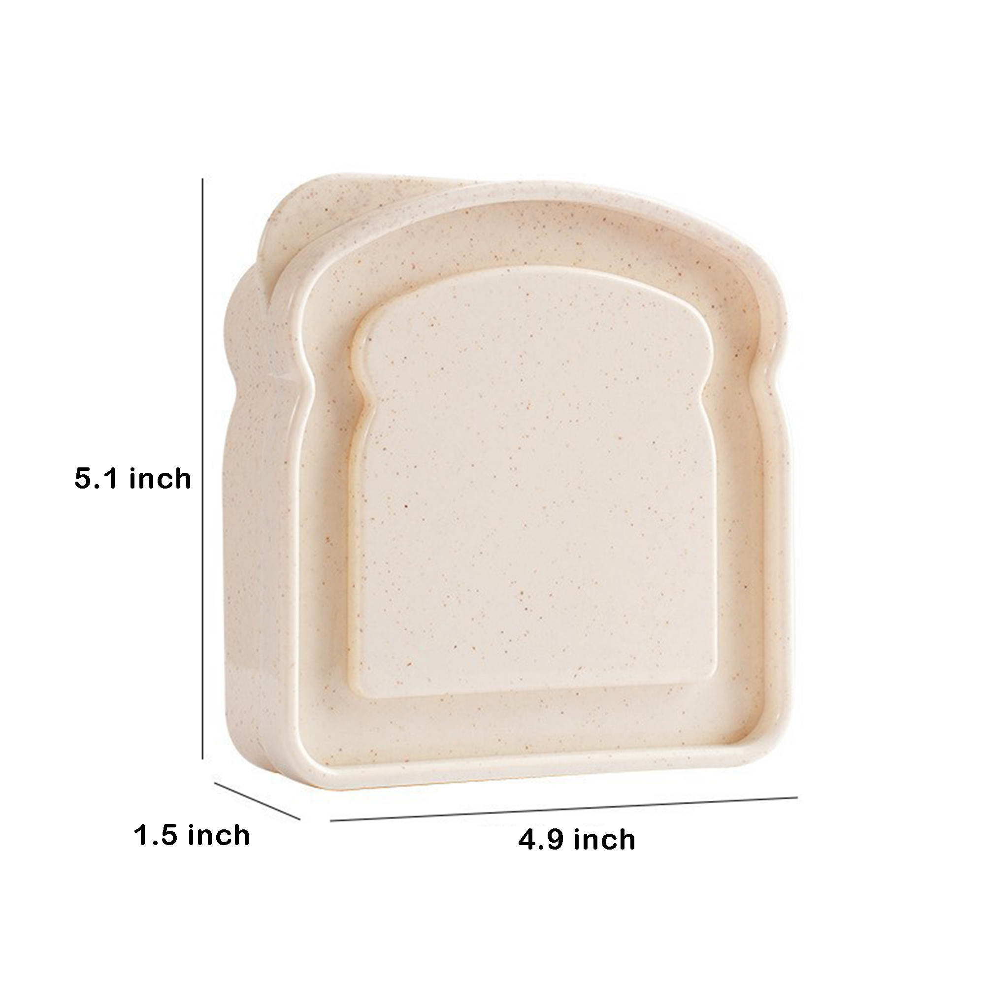 MOQ 100 Personalized Bread Design Meal Container 7