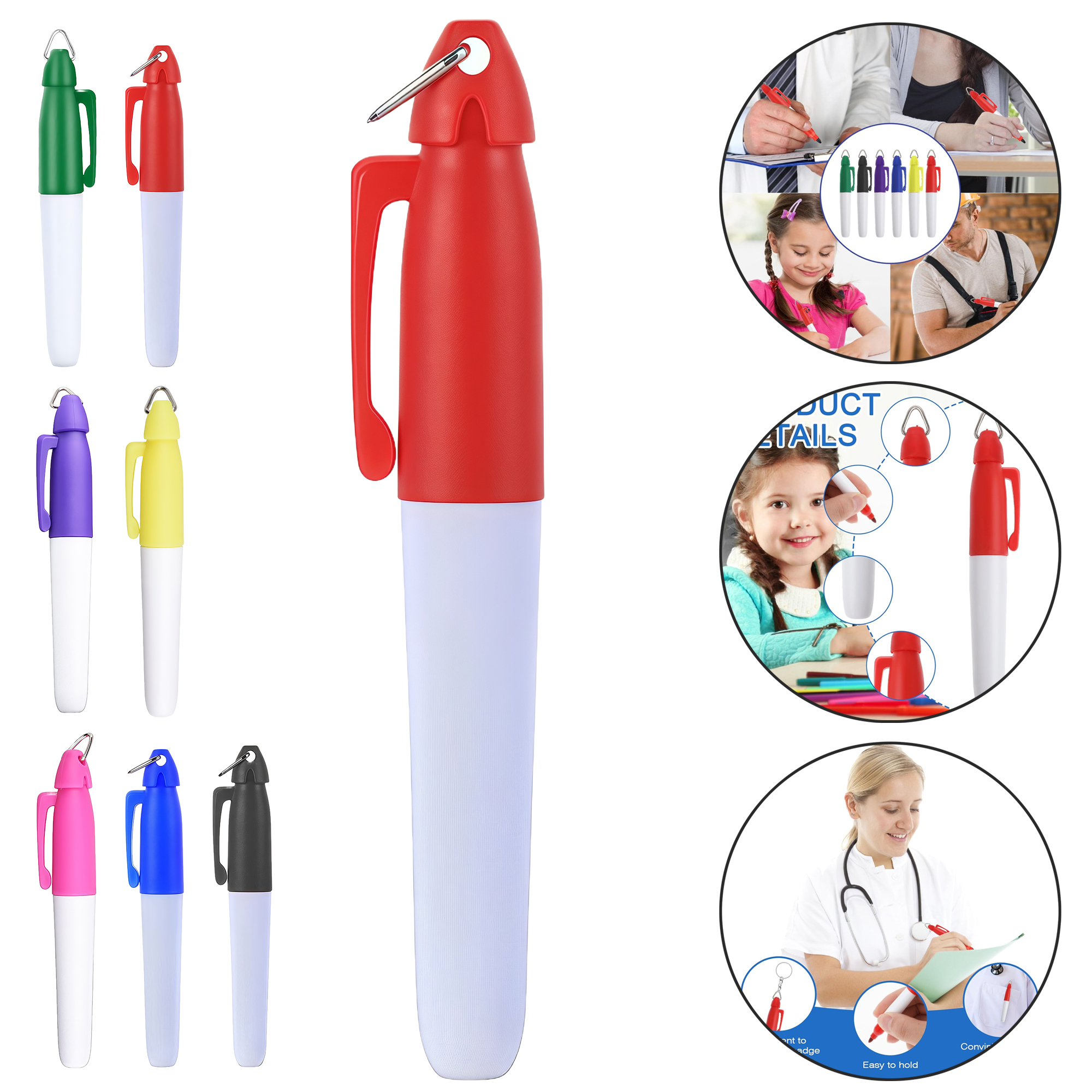 Golf Ball Marker Pen with Triangle Clip Hook - Clear Writing 8