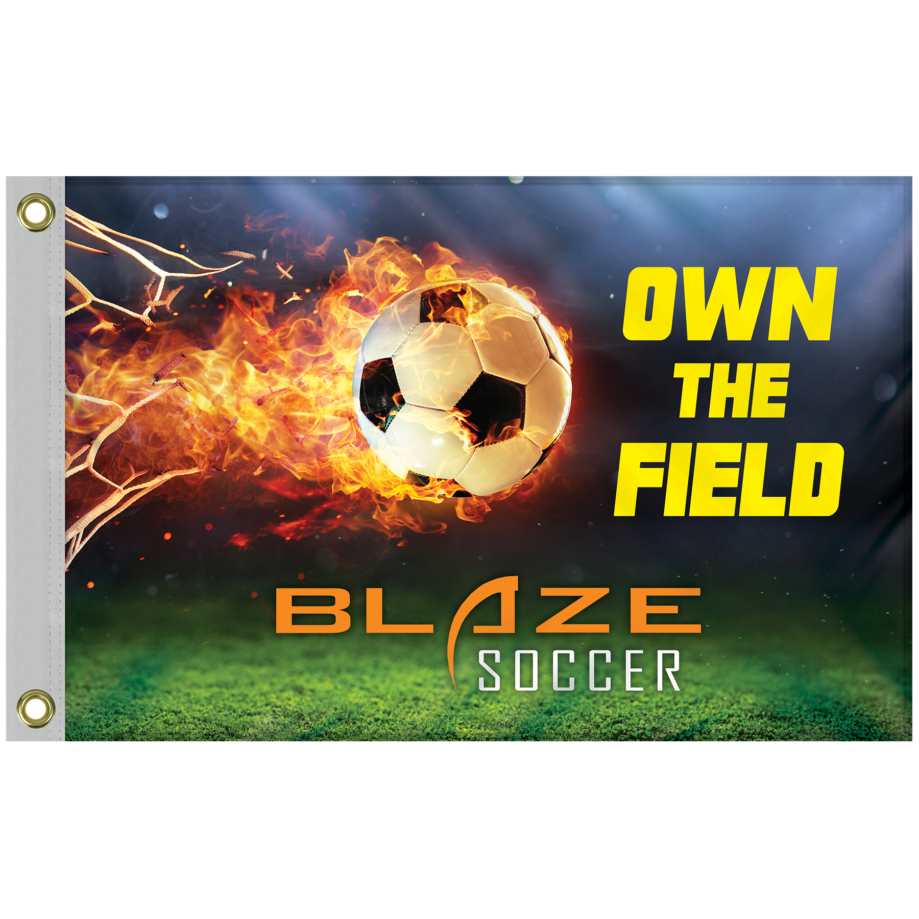 Promotional Flag Kit with 2' x 3' Flag and White Bracket 4