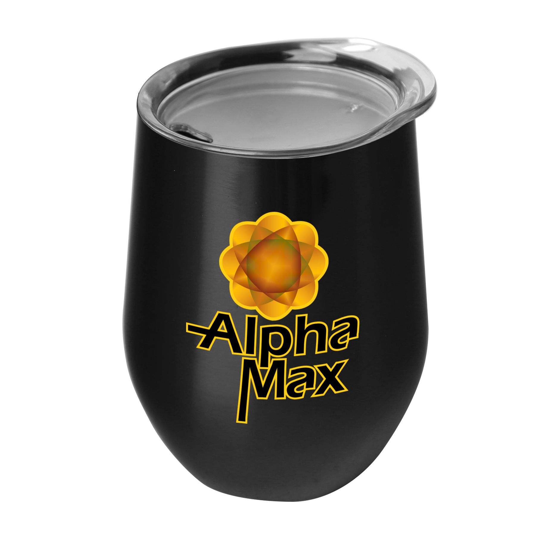 The Vino - 10 oz. Stainless Steel Stemless Wine Glass Shaped Tumbler - Digital 2