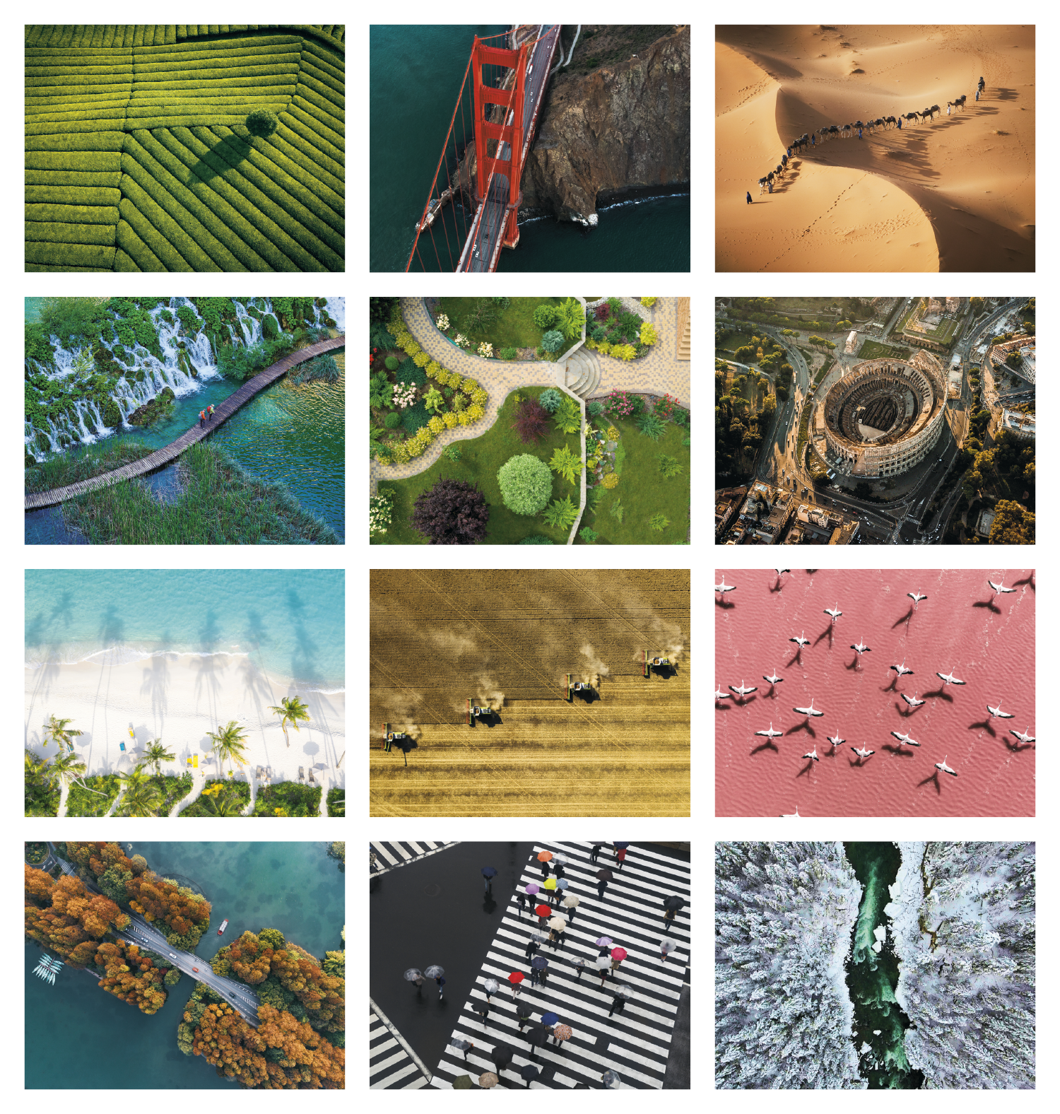 Good Value™ View from Above - Stapled Calendar 33